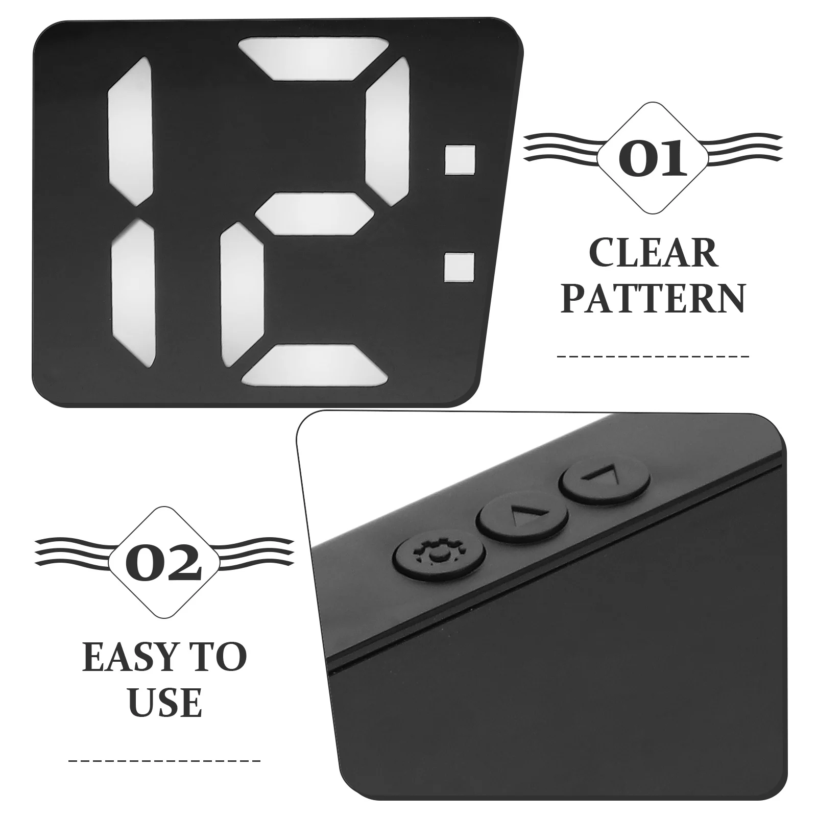 Delicate Digital Mirror Clock Multi Functional Portable Alarm Clock for Bedroom Home Decor Temperature Display
Delicate Digital Mirror Clock Multi Functional Portable Alarm Clock for Bedroom Home Decor Temperature Display
