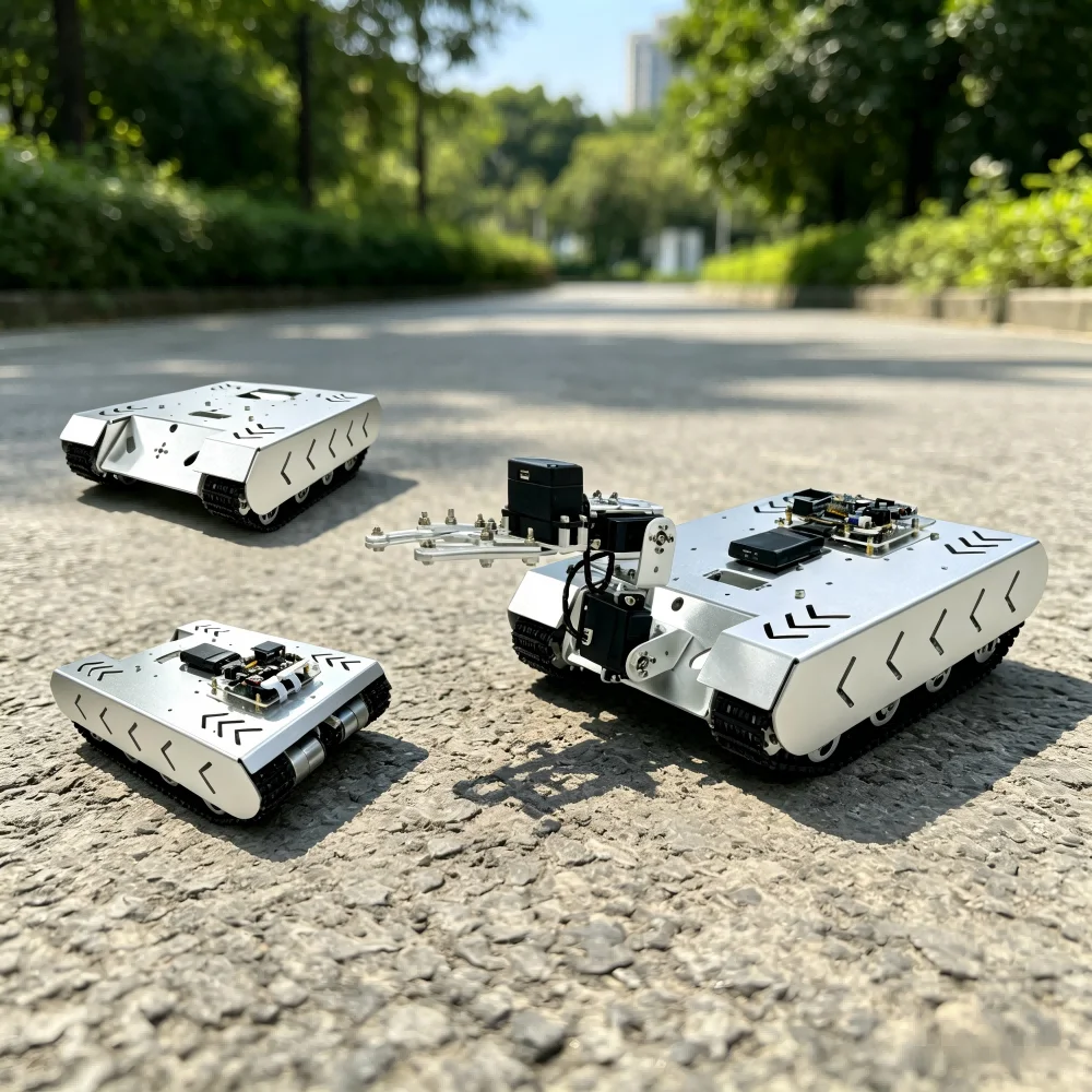 Tracked Off-Road Shock-Absorbing Chassis, ROS Robot Open-Source Development Platform, Unmanned Vehicle Chassis Model
Tracked Off-Road Shock-Absorbing Chassis, ROS Robot Open-Source Development Platform, Unmanned Vehicle Chassis Model