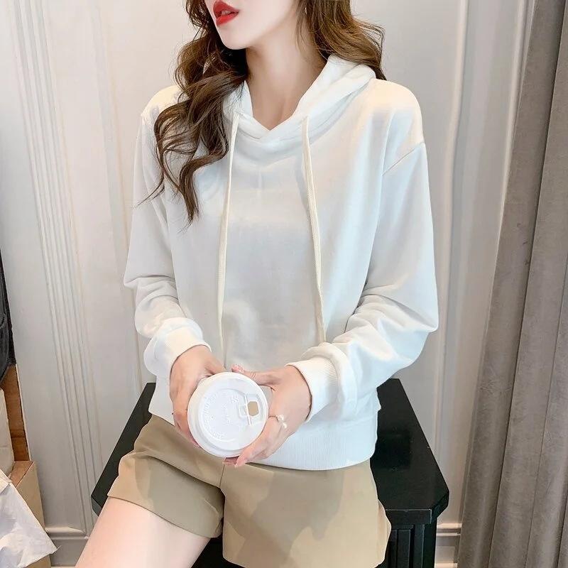 Spring Autumn 2026 Short Style Korean Fashion Loose Casual Hoodie Women's Clothing Small Size Sweatshirt Easy to Wear
Spring Autumn 2026 Short Style Korean Fashion Loose Casual Hoodie Women's Clothing Small Size Sweatshirt Easy to Wear