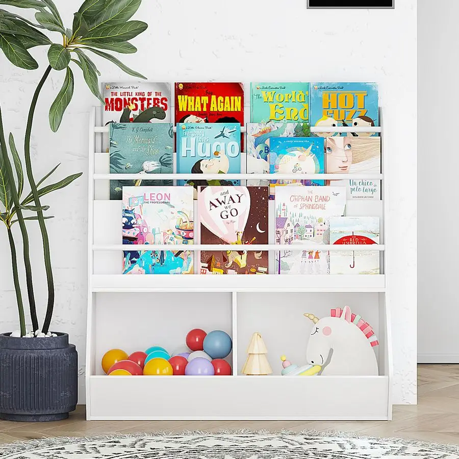Kids Bookshelf and Toy Storage, Toy Storage Organizer and Book Rack, Toddler Bookshelves Display Stand, Book Shelf for Kids Room
Kids Bookshelf and Toy Storage, Toy Storage Organizer and Book Rack, Toddler Bookshelves Display Stand, Book Shelf for Kids Room
