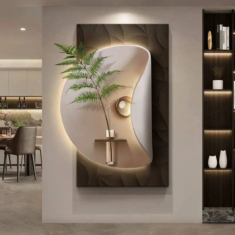 High end entrance decoration painting 2025 new three-dimensional living room hanging painting, entrance door mural light
High end entrance decoration painting 2025 new three-dimensional living room hanging painting, entrance door mural light