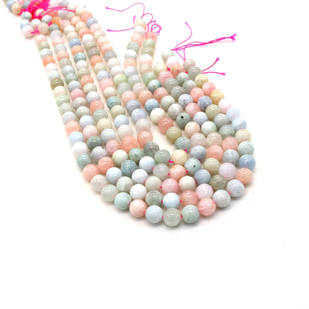 Natural Polished Round Straight-hole Loose Colorful Candy-colored Morganite Beads DIY Jewelry Accessories for Necklace Bracelets
Natural Polished Round Straight-hole Loose Colorful Candy-colored Morganite Beads DIY Jewelry Accessories for Necklace Bracelets