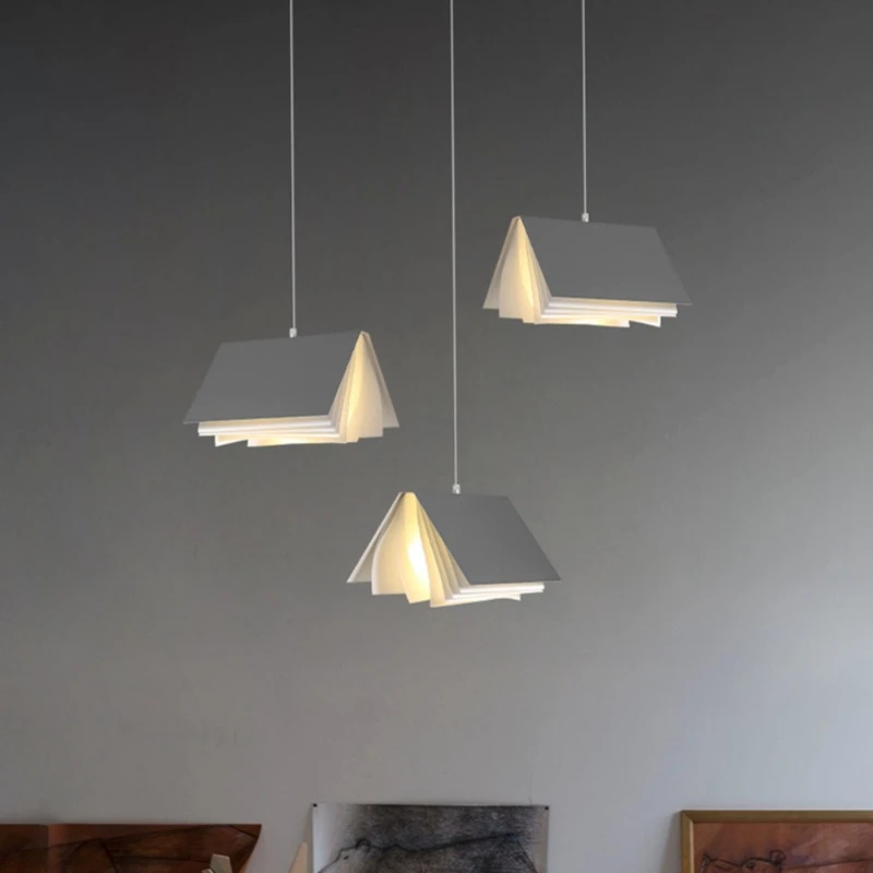 LED Pendant Lamps Creative Modern Folder Book Iron White Hanging Living Room Ceiling Lights Home Decoration Chandeliers lighting
LED Pendant Lamps Creative Modern Folder Book Iron White Hanging Living Room Ceiling Lights Home Decoration Chandeliers lighting
