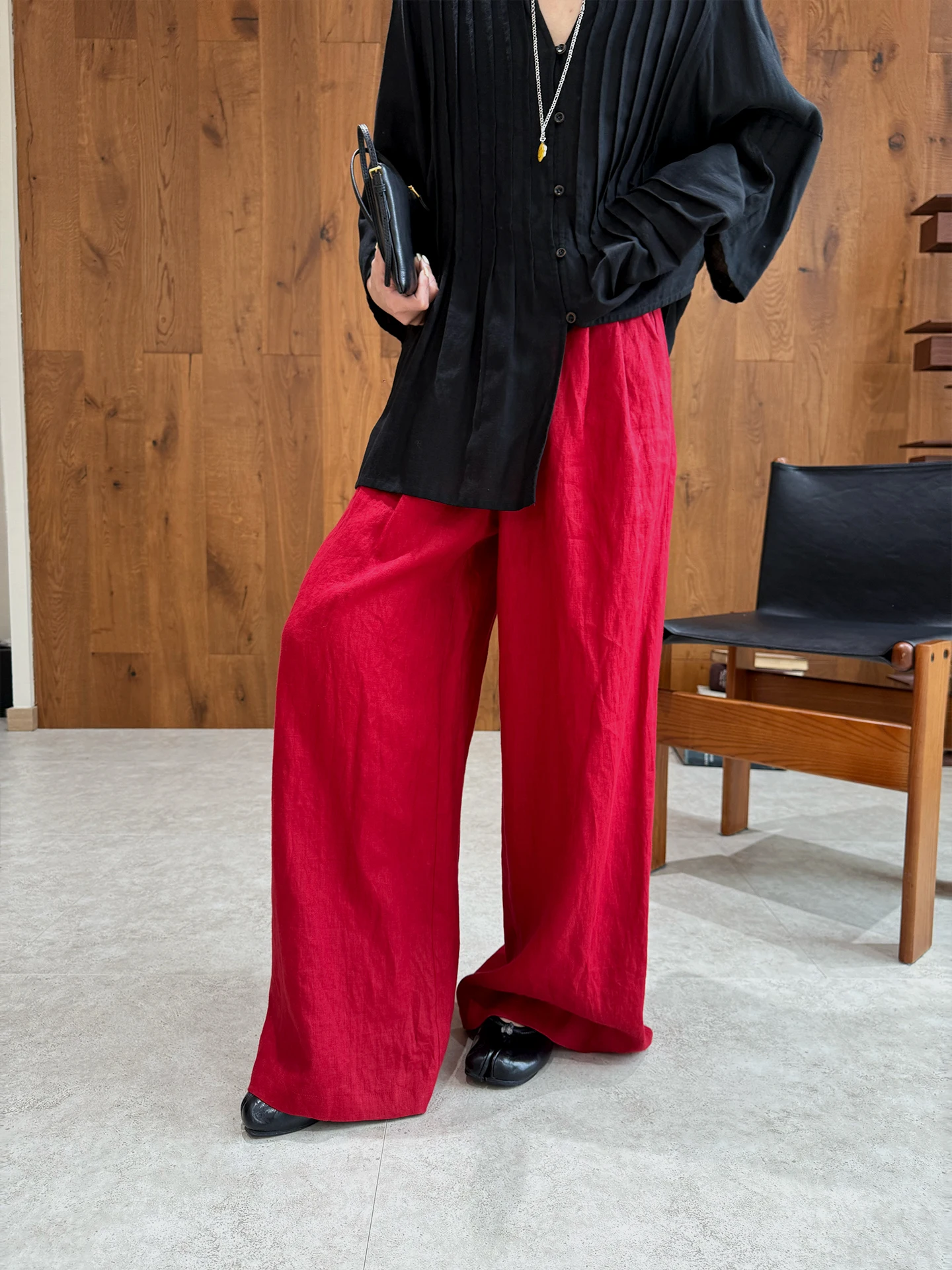 Buuyie Casual Linen Pants Women's Loose Wide Leg Trousers Korean Style High Waist Straight Tube Pants Spring Season Ladies
Buuyie Casual Linen Pants Women's Loose Wide Leg Trousers Korean Style High Waist Straight Tube Pants Spring Season Ladies