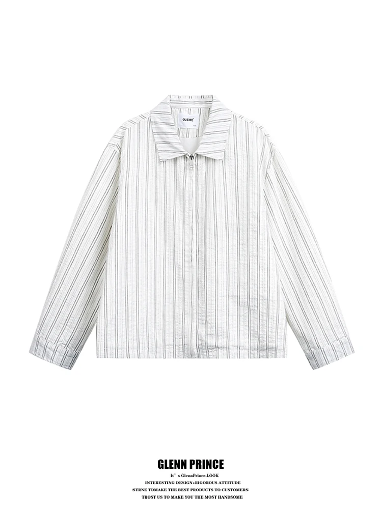 GPstudio Korean Sle Plaid Zipper Open Cardigan irt Jaet Men Spring Unique Ele ort Top Loose Fit Casual Youthful
GPstudio Korean Sle Plaid Zipper Open Cardigan irt Jaet Men Spring Unique Ele ort Top Loose Fit Casual Youthful