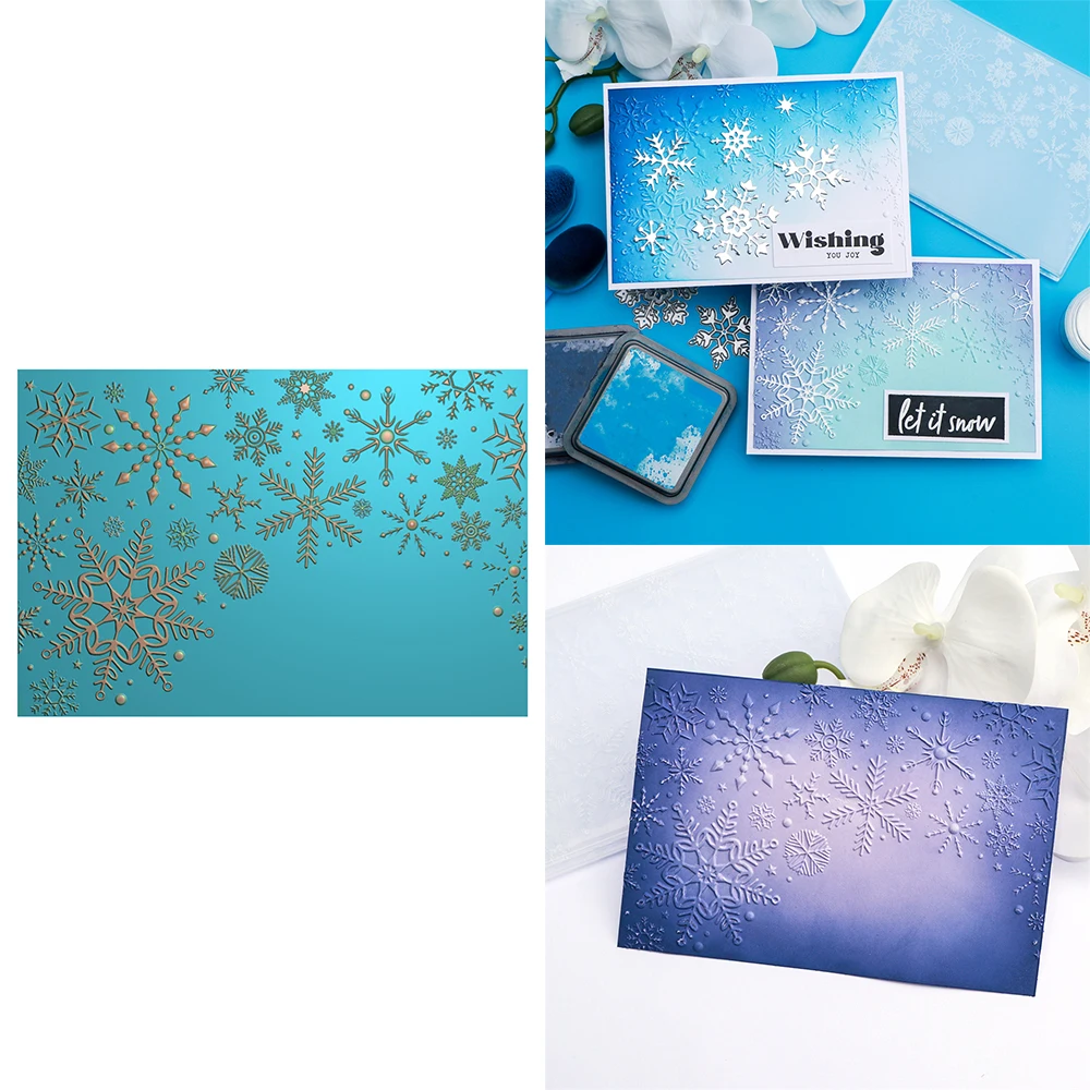 Ice Crystal Snowflakes 3D Embossing Folder Texture Pattern Background Diy Scrapbook Decorative Cardboard Crafts Project Making
Ice Crystal Snowflakes 3D Embossing Folder Texture Pattern Background Diy Scrapbook Decorative Cardboard Crafts Project Making
