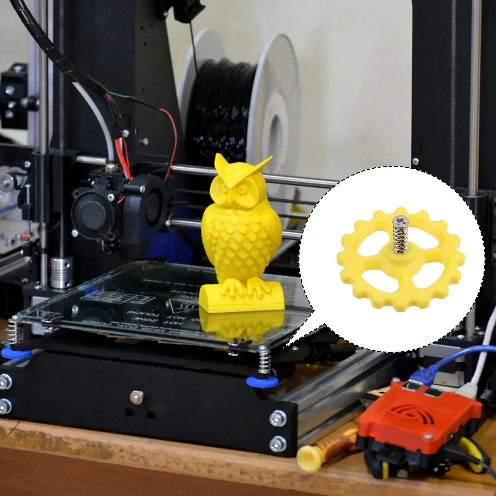 1Set High-Grade Hot Bed Leveling Knob Set for 3D Printers Upgraded Large Hand-Twist Nuts Easy Install No Tools Required Stable
1Set High-Grade Hot Bed Leveling Knob Set for 3D Printers Upgraded Large Hand-Twist Nuts Easy Install No Tools Required Stable