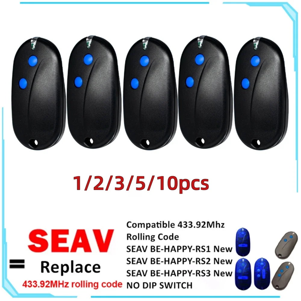 1-20pcs SEAV BE HAPPY RS2 New Garage Door Remote 433.92MHz Rolling Code Opener for RS1 New / RS3 New / SMART RS2 / SMART RS4
1-20pcs SEAV BE HAPPY RS2 New Garage Door Remote 433.92MHz Rolling Code Opener for RS1 New / RS3 New / SMART RS2 / SMART RS4