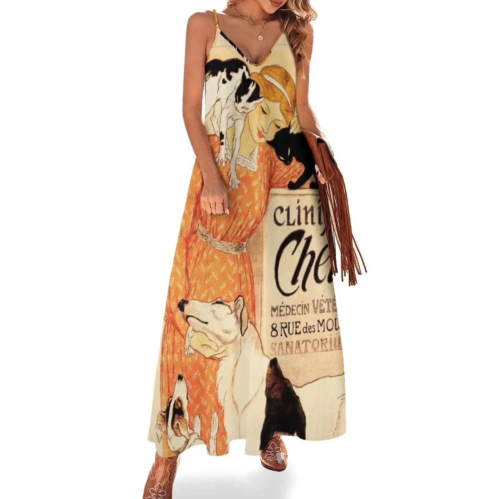 Animal Love Vintage Poster Paris Veterinary Clinic Sleeveless Dress Evening gown summer dress Dress
Animal Love Vintage Poster Paris Veterinary Clinic Sleeveless Dress Evening gown summer dress Dress
