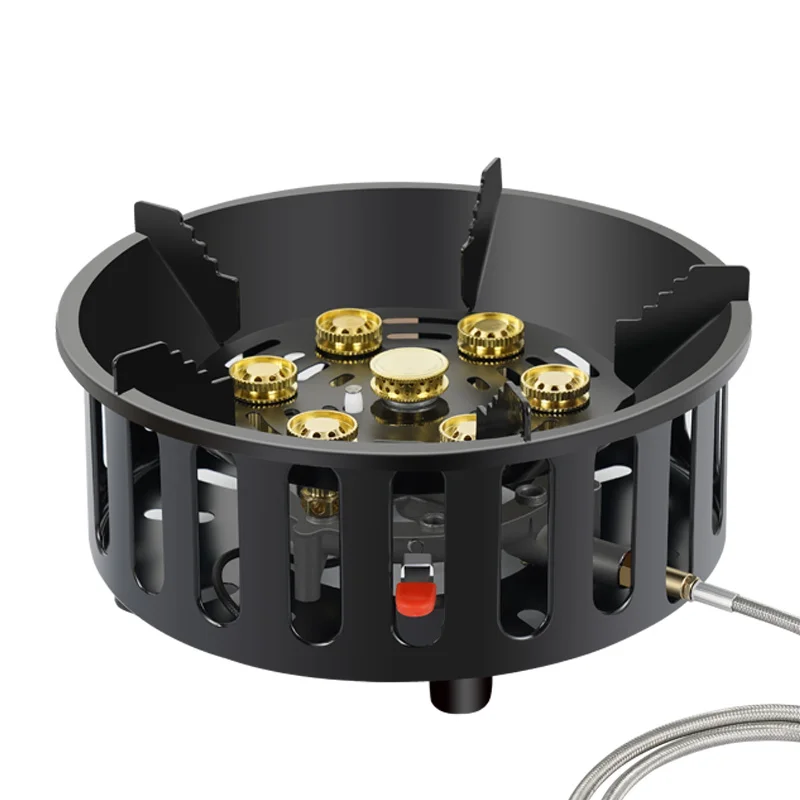 19800W 7-Core High-Power Camping Stove Strong Fire Portable Tourist Gas Burner Windproof Electronic Ignition Camping Equipment
19800W 7-Core High-Power Camping Stove Strong Fire Portable Tourist Gas Burner Windproof Electronic Ignition Camping Equipment