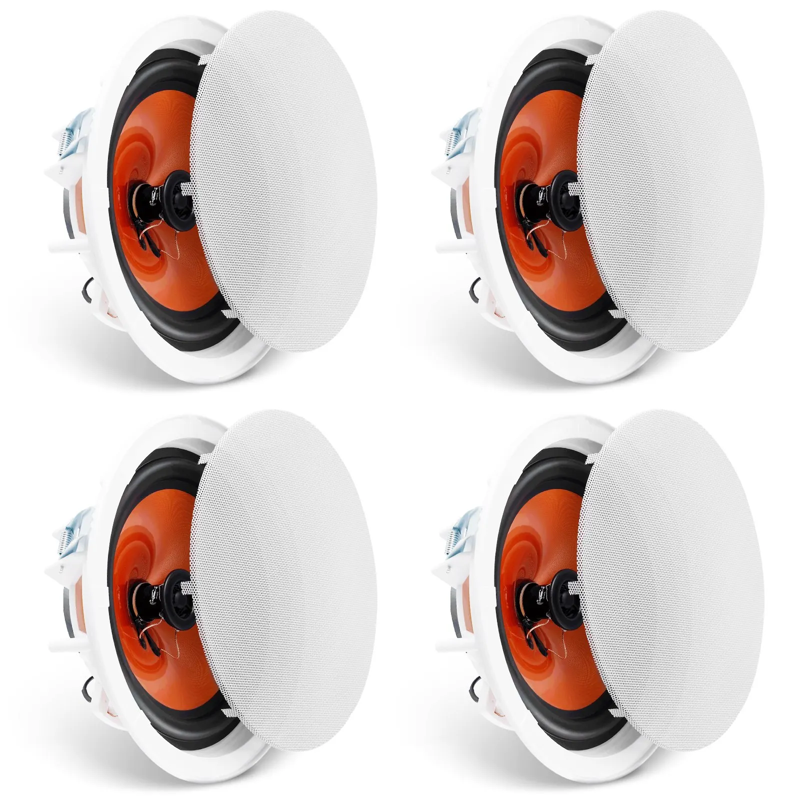 4 PCs 8 Inch In Ceiling Speakers, 100-Watts, Flush Mount Ceiling & In-Wall Speakers System With 8ΩImpedance 89dB Sensitivity,
4 PCs 8 Inch In Ceiling Speakers, 100-Watts, Flush Mount Ceiling & In-Wall Speakers System With 8ΩImpedance 89dB Sensitivity,