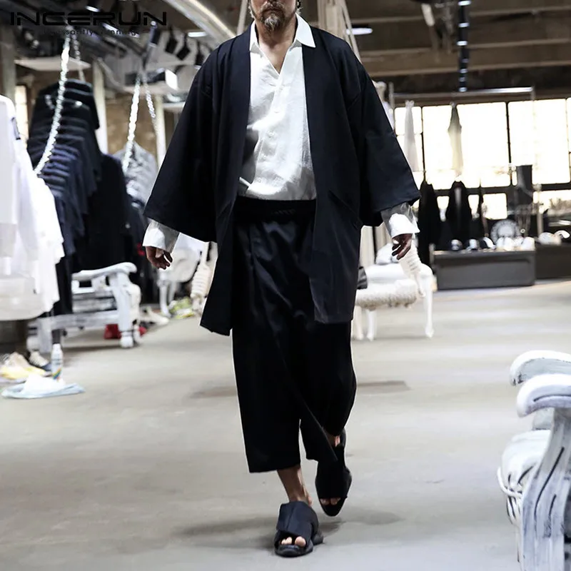 INCERUN Men Trench Solid Coats Open Stitch Long Sleeve 2025 Casual Japanese Kimono Streetwear Vintage Cotton Outerwear Cardigan
INCERUN Men Trench Solid Coats Open Stitch Long Sleeve 2025 Casual Japanese Kimono Streetwear Vintage Cotton Outerwear Cardigan