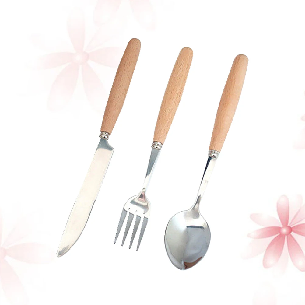 3PCS Stainless Steel Knife Fork Spoon Set Rust-resistant Everyday Use Cutlery Tableware Lightweight Proper
3PCS Stainless Steel Knife Fork Spoon Set Rust-resistant Everyday Use Cutlery Tableware Lightweight Proper
