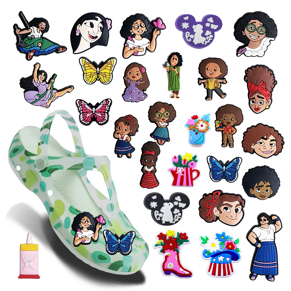 Disney Encanto 9-100pcs Madrigal Family Theme Shoe Charms Colorful PVC Clog Buckle Craft Supplies Party Favors Kids Xmas Gifts
Disney Encanto 9-100pcs Madrigal Family Theme Shoe Charms Colorful PVC Clog Buckle Craft Supplies Party Favors Kids Xmas Gifts