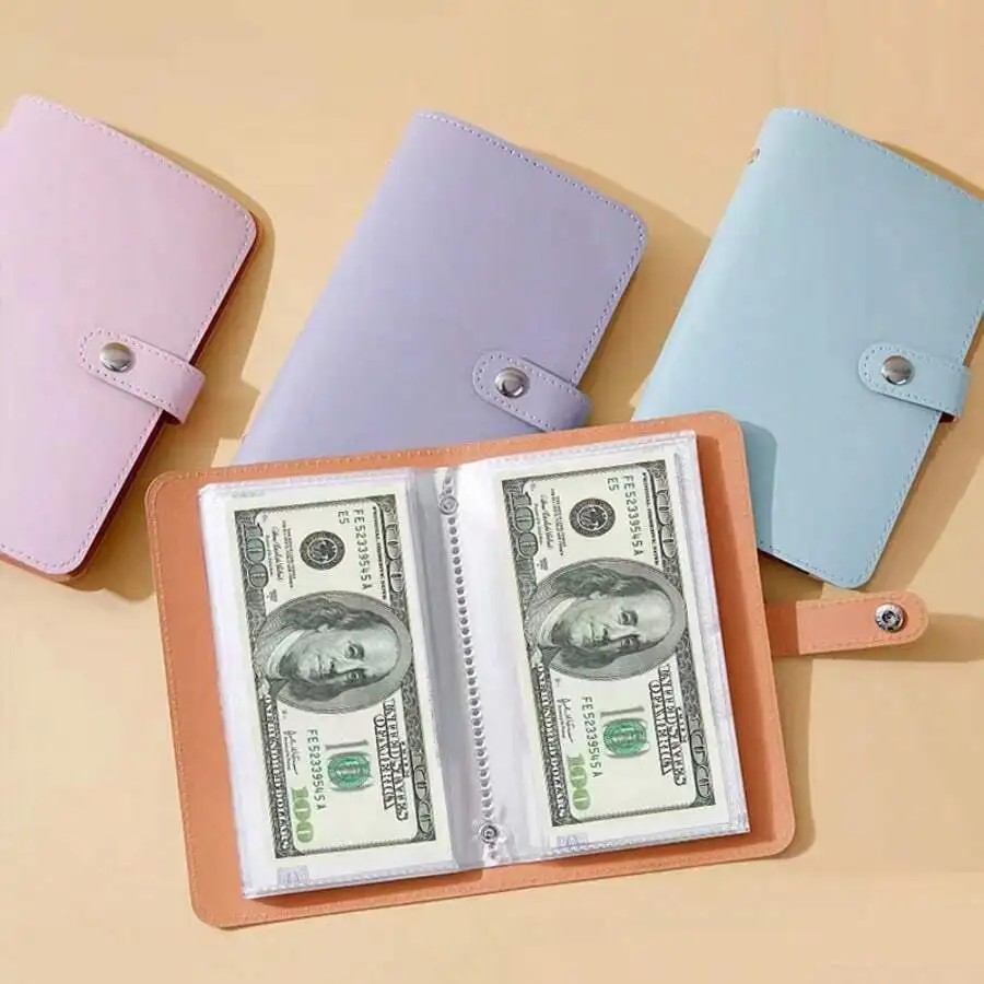 2 pcs PU Leather Money Saving Book, Cash Storage Notebook with 50 Sheets (Holds 100 Banknotes), Christmas Stocking Stuffer Gift for Adults, Graduation Birthday Holiday Present
2 pcs PU Leather Money Saving Book, Cash Storage Notebook with 50 Sheets (Holds 100 Banknotes), Christmas Stocking Stuffer Gift for Adults, Graduation Birthday Holiday Present