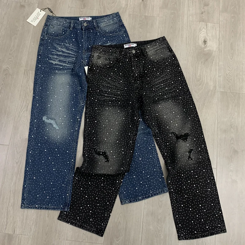 2026 Fashion Trend Beaded Vale Denim Jeans Summer Loose Straight Fit Men's Women's Retro Trendy Pants
2026 Fashion Trend Beaded Vale Denim Jeans Summer Loose Straight Fit Men's Women's Retro Trendy Pants