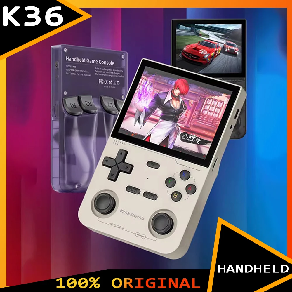 K36 Retro Handheld Open Source portable Video 3.5 Inch IPS Screen Game Console 16000 Games Emulator for PSP/PS1/DC/N64/SS 500nit
K36 Retro Handheld Open Source portable Video 3.5 Inch IPS Screen Game Console 16000 Games Emulator for PSP/PS1/DC/N64/SS 500nit