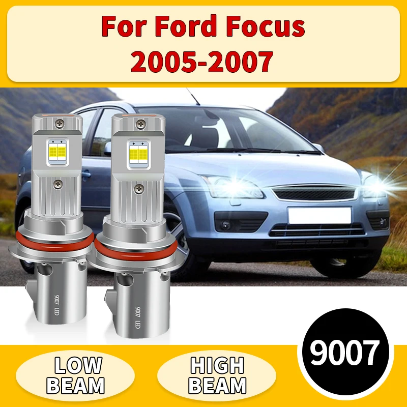 2PCS For Ford Focus 2005 2006 2007 9007 LED Headlights Canbus HB5 CSP Car Lights 6000K White Auto High Low Beam Lamp 12V
2PCS For Ford Focus 2005 2006 2007 9007 LED Headlights Canbus HB5 CSP Car Lights 6000K White Auto High Low Beam Lamp 12V