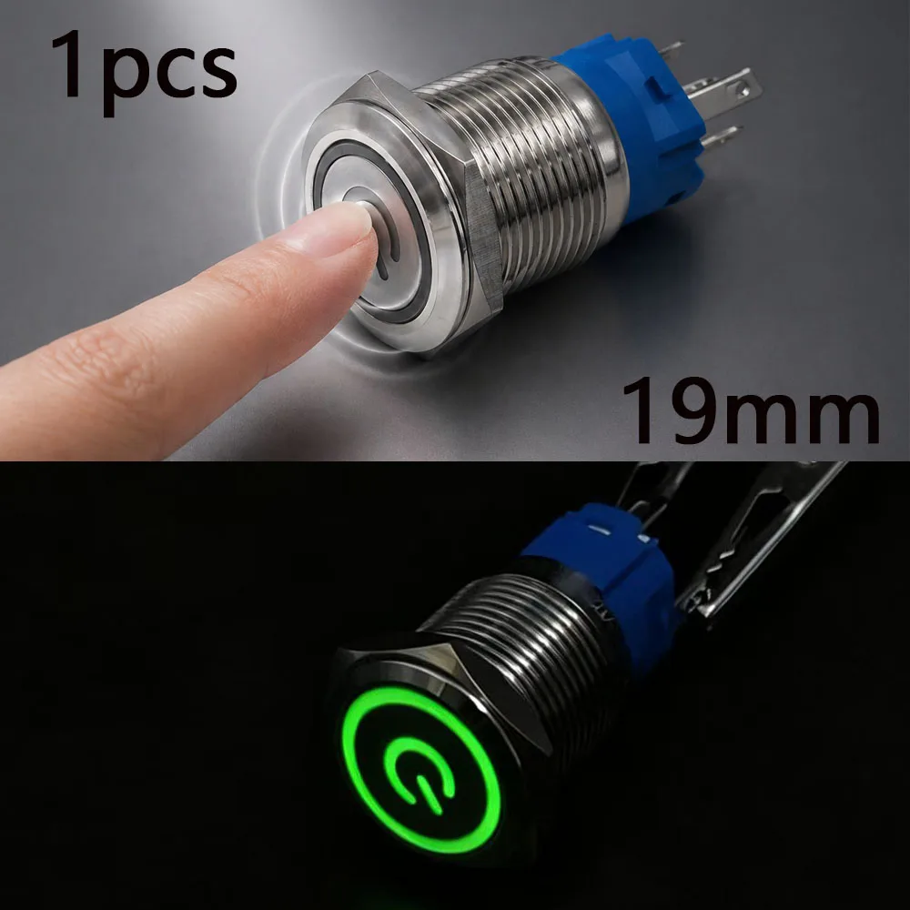 Momentary Push Button Waterproof Switch 19mm PC Power LED Light Latching 3v 5v 6v 12v 24v 110v 220v Red Blue Green Yellow White
Momentary Push Button Waterproof Switch 19mm PC Power LED Light Latching 3v 5v 6v 12v 24v 110v 220v Red Blue Green Yellow White