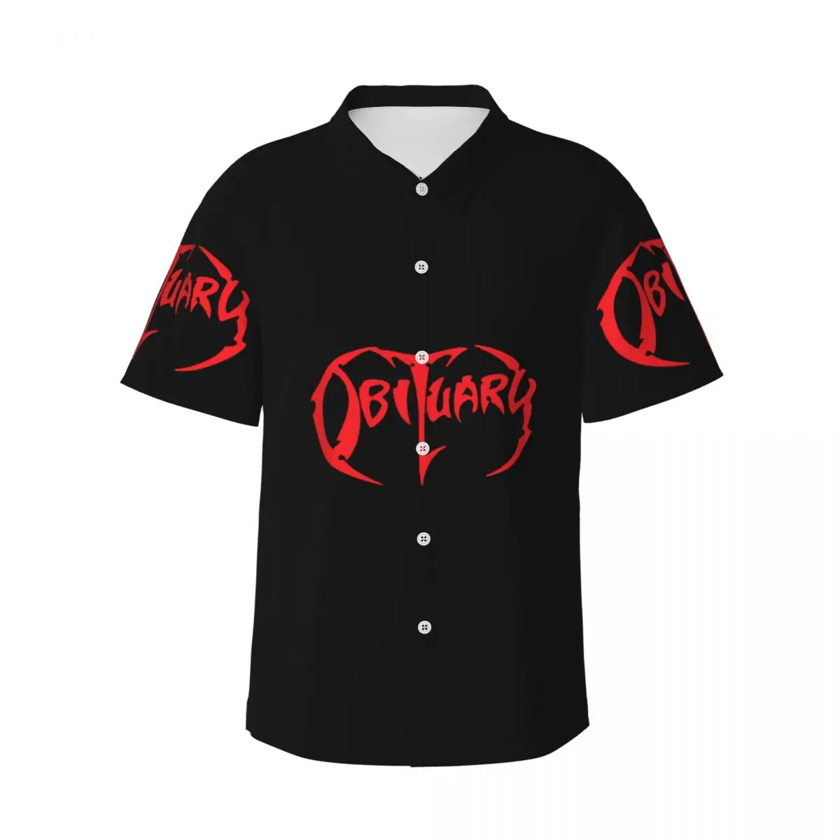 Логотип Obituary Band для взрослых Death Metal Trucker (2) Мужские рубашки Гавайская рубашка с коротким рукавом Модные топы с лацканами для летнего пляжа
Логотип Obituary Band для взрослых Death Metal Trucker (2) Мужские рубашки Гавайская рубашка с коротким рукавом Модные топы с лацканами для летнего пляжа