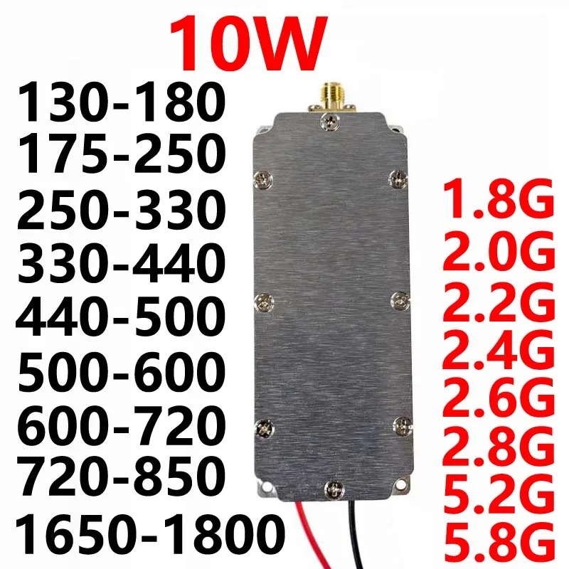 10W Module W I F I 5.2G 5.8G 1650-1800MHZ 600-720MHZ 1.8G 2.0G 2.2G 2.4G 2.6G 2.8G 130-180MHZ720-850MHZ
10W Module W I F I 5.2G 5.8G 1650-1800MHZ 600-720MHZ 1.8G 2.0G 2.2G 2.4G 2.6G 2.8G 130-180MHZ720-850MHZ