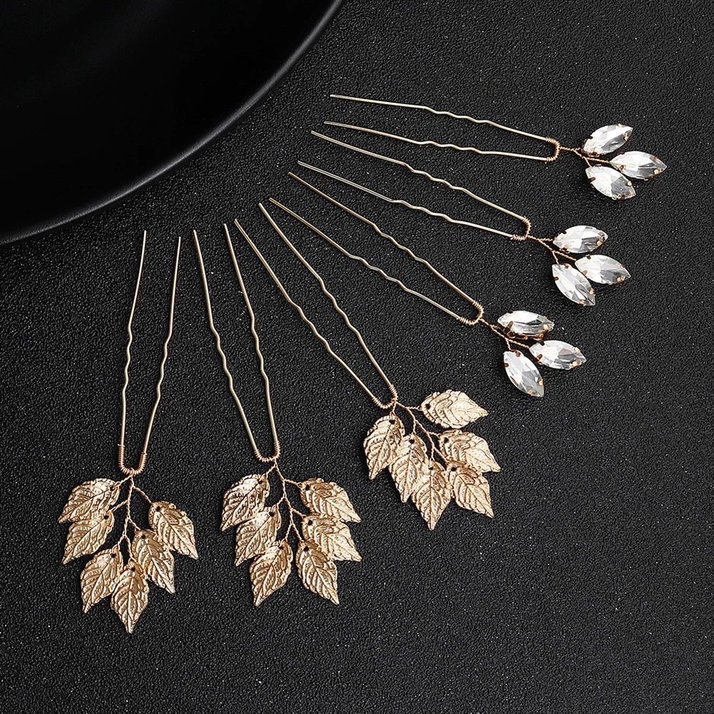 6pcs Hairpin Hairpin Crystal Bridal Wedding Combs for Women Leaf Bride Headdress Clips Elegant Bride Hair Accessories
6pcs Hairpin Hairpin Crystal Bridal Wedding Combs for Women Leaf Bride Headdress Clips Elegant Bride Hair Accessories
