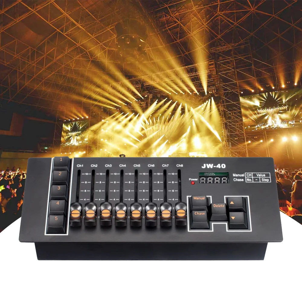 Mini Rechargeable DJ DMX512 Controller 40 Channels Console Type-C Stage Controller For Disco Wedding Party
Mini Rechargeable DJ DMX512 Controller 40 Channels Console Type-C Stage Controller For Disco Wedding Party