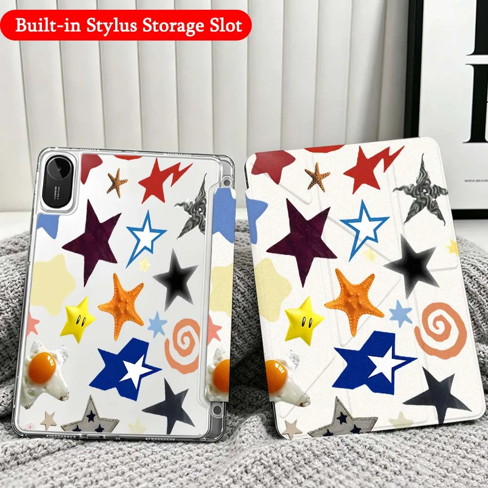 Colorful Star Pattern For Xiaomi Redmi Poco Pad 5 6 7 8 Pro SE 11 11.2 12.1 Inch Transparent Y-Shaped Folding Tablet Case
Colorful Star Pattern For Xiaomi Redmi Poco Pad 5 6 7 8 Pro SE 11 11.2 12.1 Inch Transparent Y-Shaped Folding Tablet Case