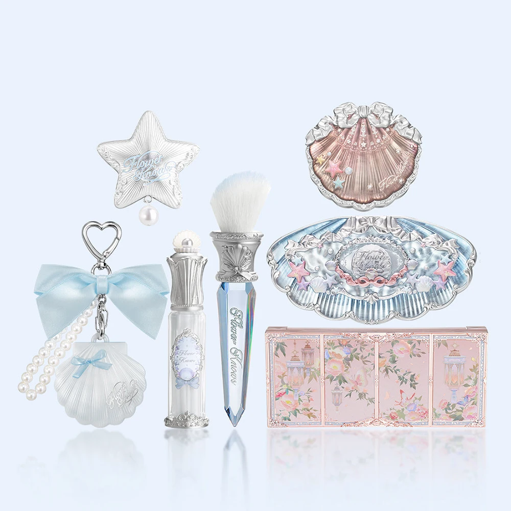 Flower Knows Shell 7pcs Makeup Set Mermaid Eyeshadow Palette Contour Lip Gloss Blush Highlighter Gift for Girls Aesthetic
Flower Knows Shell 7pcs Makeup Set Mermaid Eyeshadow Palette Contour Lip Gloss Blush Highlighter Gift for Girls Aesthetic