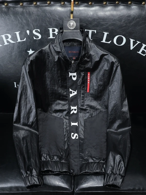 Faionable Streetwear Sle Men's Jaet Autumn New Arrival Lightweight Luxury Casual Outerwear for Young Men Polyester Fiber 
Faionable Streetwear Sle Men's Jaet Autumn New Arrival Lightweight Luxury Casual Outerwear for Young Men Polyester Fiber