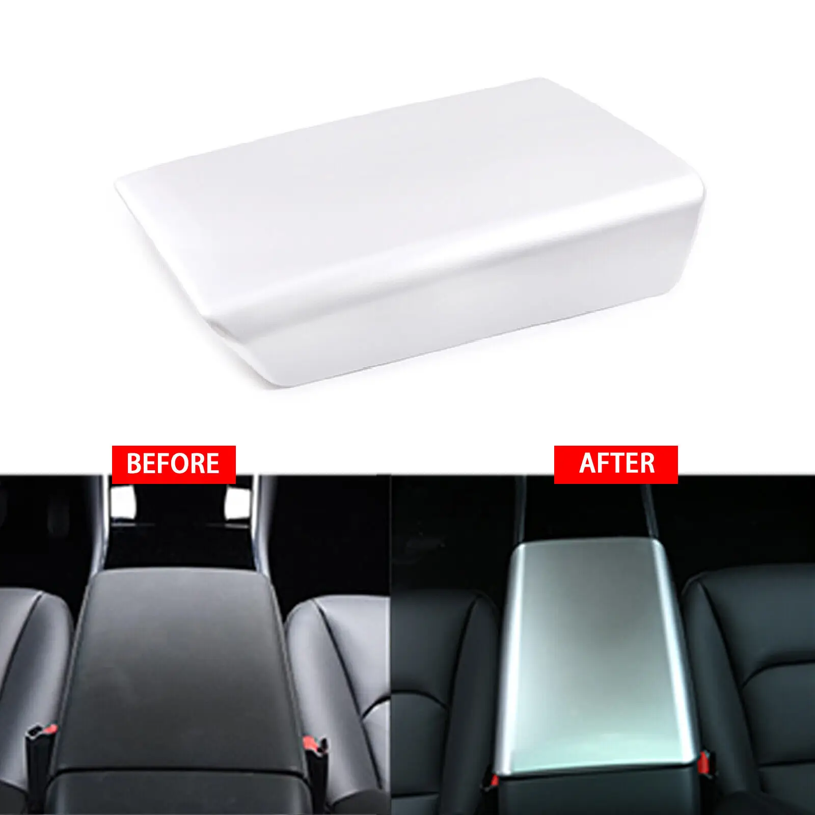 Silver ABS Interior Car Armrest Box Cover Trim for Tesla Model 3 Y 2020-2021
Silver ABS Interior Car Armrest Box Cover Trim for Tesla Model 3 Y 2020-2021
