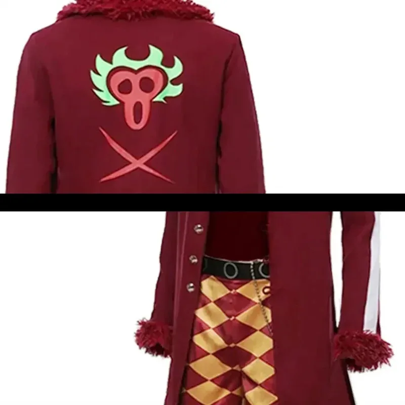 Anime Bartolomeo Cosplay Costume Luffy Fans Disguise Jackets Clothes Man Red Trench Pants Halloween Carnival Party Fancy Suits;3
Anime Bartolomeo Cosplay Costume Luffy Fans Disguise Jackets Clothes Man Red Trench Pants Halloween Carnival Party Fancy Suits;3
