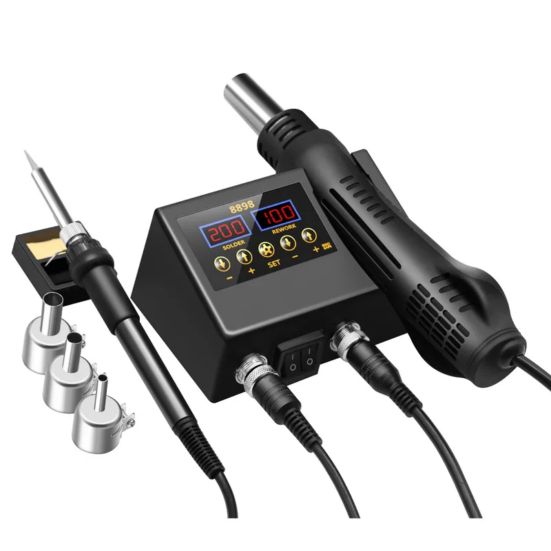 Hot Air Gun Welding Table, 2-in-1 Hot Air Dismantling Welding Table, Mobile Phone Maintenance Hot Air Gun 8586D 
Hot Air Gun Welding Table, 2-in-1 Hot Air Dismantling Welding Table, Mobile Phone Maintenance Hot Air Gun 8586D