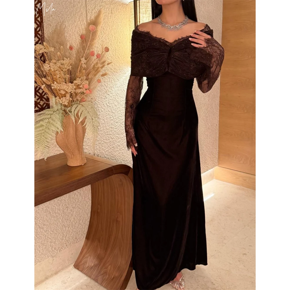 Mila Customized Russet Off Shoulder A-line Pearls Prom Dress Long Sleeve Zip Formal Evening Floor-Length Vestidos De Fiesta 2026
Mila Customized Russet Off Shoulder A-line Pearls Prom Dress Long Sleeve Zip Formal Evening Floor-Length Vestidos De Fiesta 2026