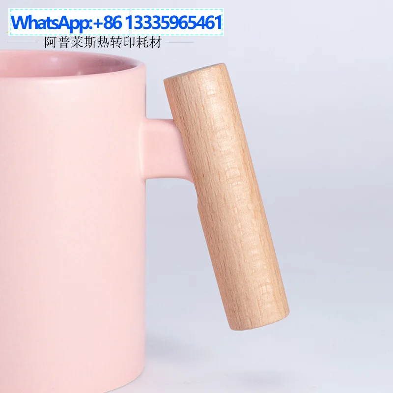 36PCS Japanese-style wooden handle frosted coarse pottery ceramic cup, water cup, coffee, home office mug can be sublimated
36PCS Japanese-style wooden handle frosted coarse pottery ceramic cup, water cup, coffee, home office mug can be sublimated