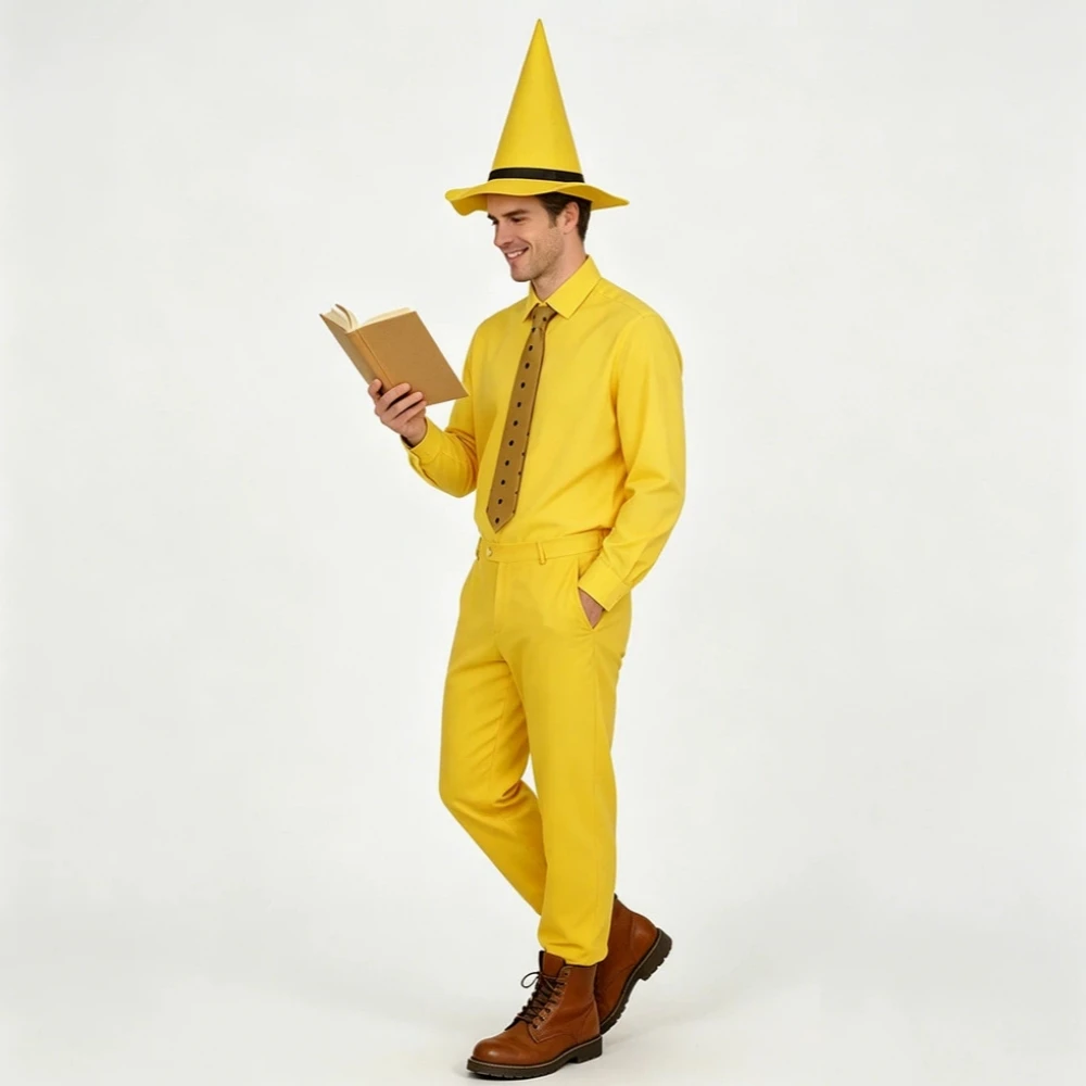 Curious George Cosplay Costume Men's Suit Movie Yellow Hat Ted Halloween Outfits Fancy Dress
Curious George Cosplay Costume Men's Suit Movie Yellow Hat Ted Halloween Outfits Fancy Dress