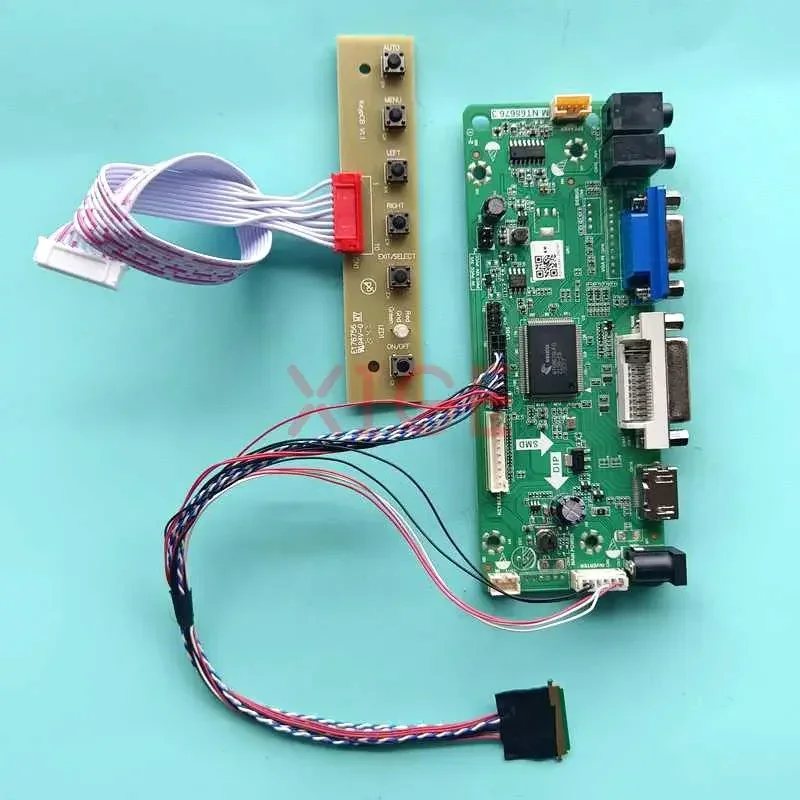 Плата контроллера драйвера для CLAA101WA01 CLAA101WB03, совместимая с HDMI, VGA DVI, 10,1 дюйма, 40-контактный LVDS, 1366x768, комплект для сборки экрана ноутбука
Плата контроллера драйвера для CLAA101WA01 CLAA101WB03, совместимая с HDMI, VGA DVI, 10,1 дюйма, 40-контактный LVDS, 1366x768, комплект для сборки экрана ноутбука