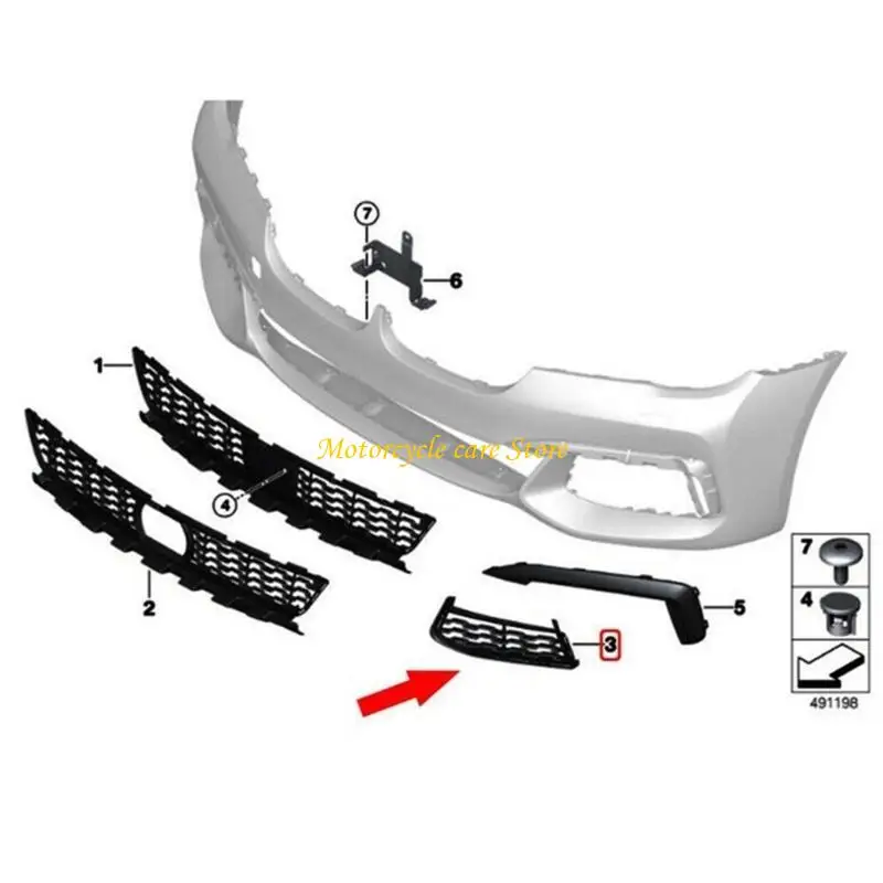U75F Fashion Front Bumper Fog Light Grille Cover Suitable for G12 2015-2020 51118092157 51118092158, No Modification Required
U75F Fashion Front Bumper Fog Light Grille Cover Suitable for G12 2015-2020 51118092157 51118092158, No Modification Required