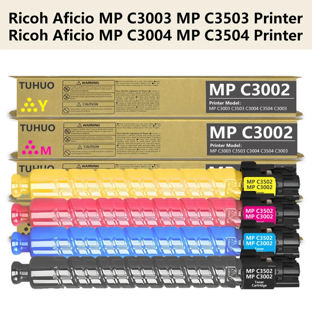 TUHUO MP C3002 C3502 тонер-картриджи, совместимая замена для принтеров Ricoh Aficio MP C3002 MP C3502 C3002 C3502, высокая емкость
TUHUO MP C3002 C3502 тонер-картриджи, совместимая замена для принтеров Ricoh Aficio MP C3002 MP C3502 C3002 C3502, высокая емкость