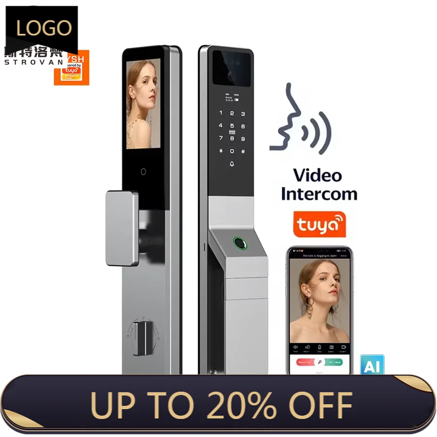 STLF Tuya App Smart Door Lock Ai Electronic Automatic 3d Face Recognition Fingerprint Keyless Smart Door Lock With
STLF Tuya App Smart Door Lock Ai Electronic Automatic 3d Face Recognition Fingerprint Keyless Smart Door Lock With