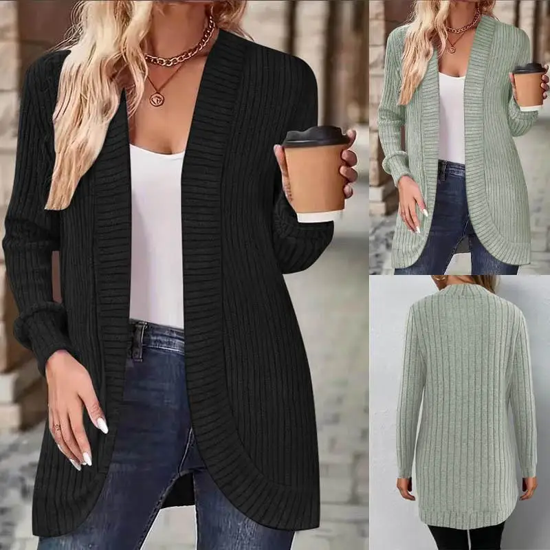 Spring Autumn New Sle Pure Color Knitted Long Sve Casual Faion Open Cardigan Coat for Women Striped Design Cotton Jaet
Spring Autumn New Sle Pure Color Knitted Long Sve Casual Faion Open Cardigan Coat for Women Striped Design Cotton Jaet