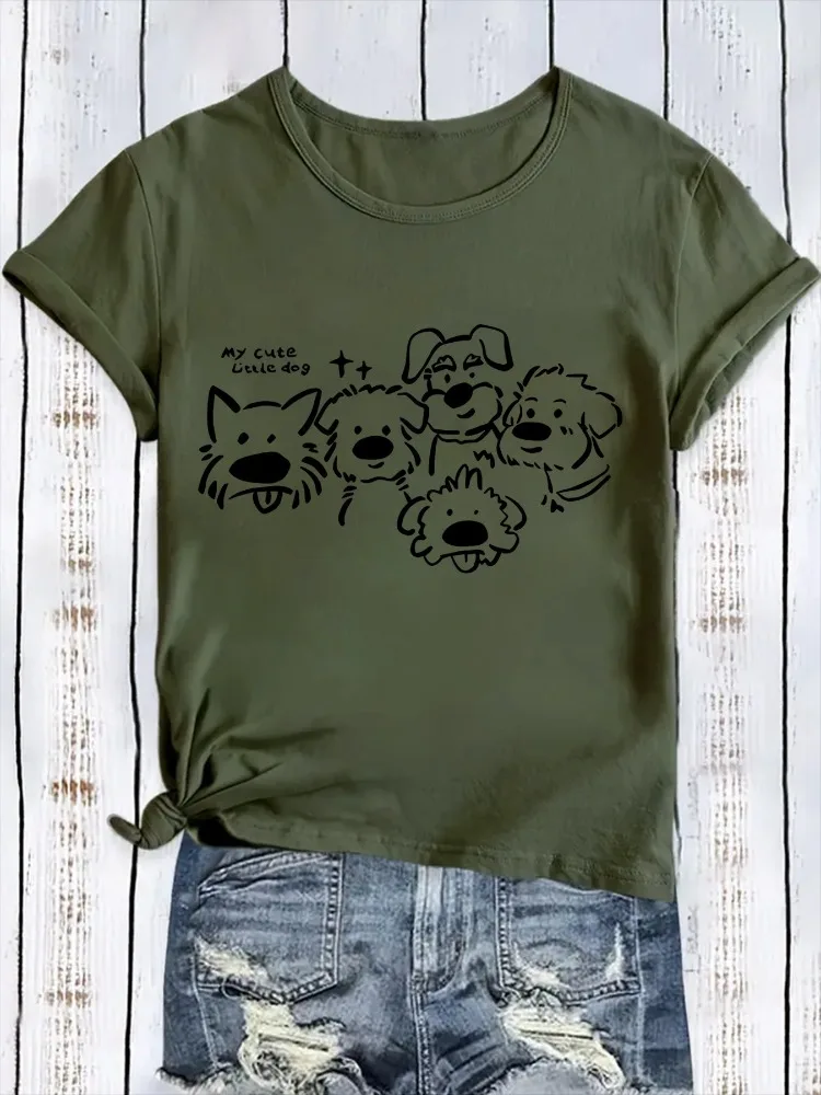 Женская футболка с принтом «Галая собака и мой милая команда», сезонная одежда для любителей домашних животных, рисунок мультяшной собаки
Женская футболка с принтом «Галая собака и мой милая команда», сезонная одежда для любителей домашних животных, рисунок мультяшной собаки