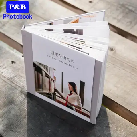 6 Inch Photobook for Personalized Photos DIY Photo Album for Wedding Theme-Album Baby Pets Grow Up Memory Book Lovely Gift