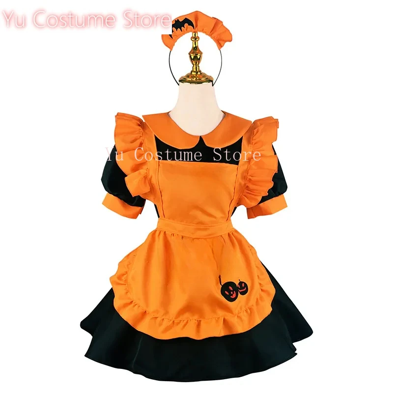 Yu Costume Lolita Halloween Hallowmas Pumpkin Bat Apron Maidservant Maid Restaurant Dress Uniform Outfits Anime Cosplay Costume
Yu Costume Lolita Halloween Hallowmas Pumpkin Bat Apron Maidservant Maid Restaurant Dress Uniform Outfits Anime Cosplay Costume