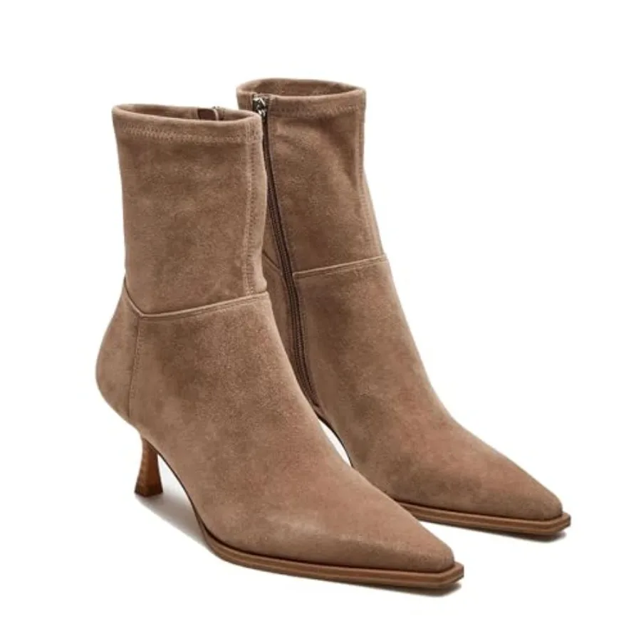 Goiphrri Women's Ankle Boots - Stiletto High Heel, Pointed Toe, Short, Side Zipper, Dress Boots - Elastic, Fashion, Trendy
Goiphrri Women's Ankle Boots - Stiletto High Heel, Pointed Toe, Short, Side Zipper, Dress Boots - Elastic, Fashion, Trendy