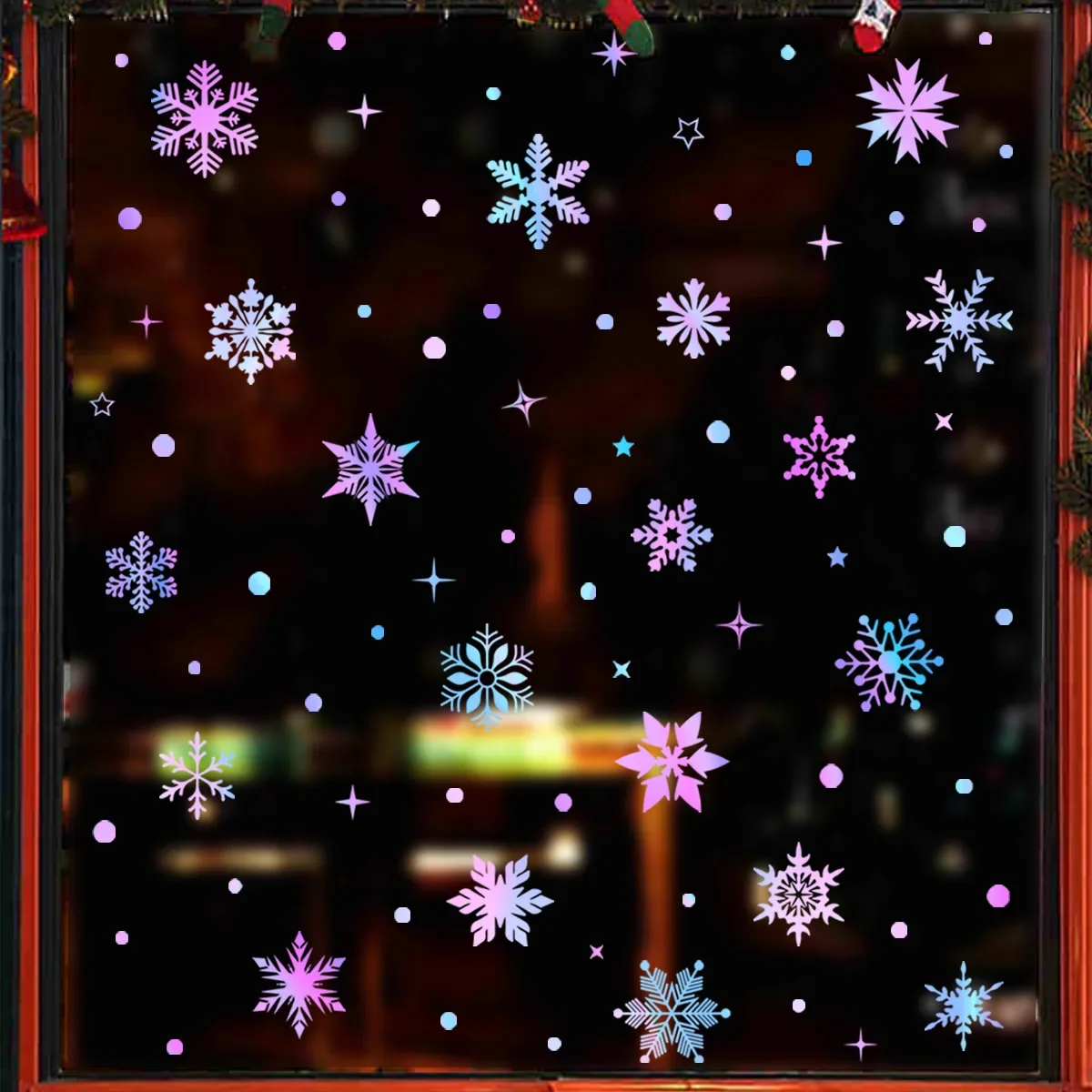 Color Luminous Snowflake Sticker Glass Window Decoration Wall Sticker Christmas Wall Sticker
Color Luminous Snowflake Sticker Glass Window Decoration Wall Sticker Christmas Wall Sticker