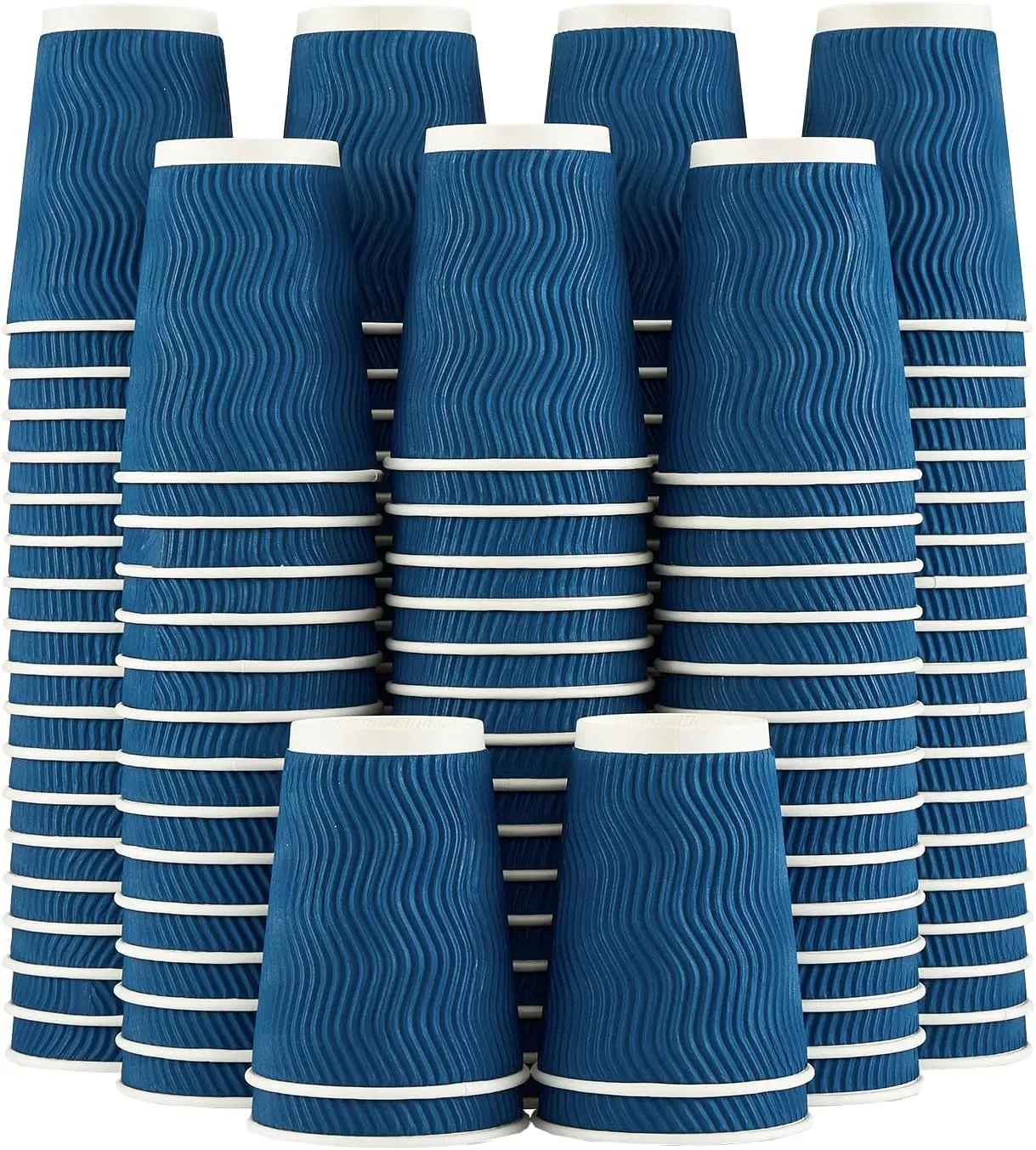 120 Pack 12 oz Disposable Paper Coffee Cups, Insulated Corrugated Ripple Wall for Hot & Cold Drinks
120 Pack 12 oz Disposable Paper Coffee Cups, Insulated Corrugated Ripple Wall for Hot & Cold Drinks