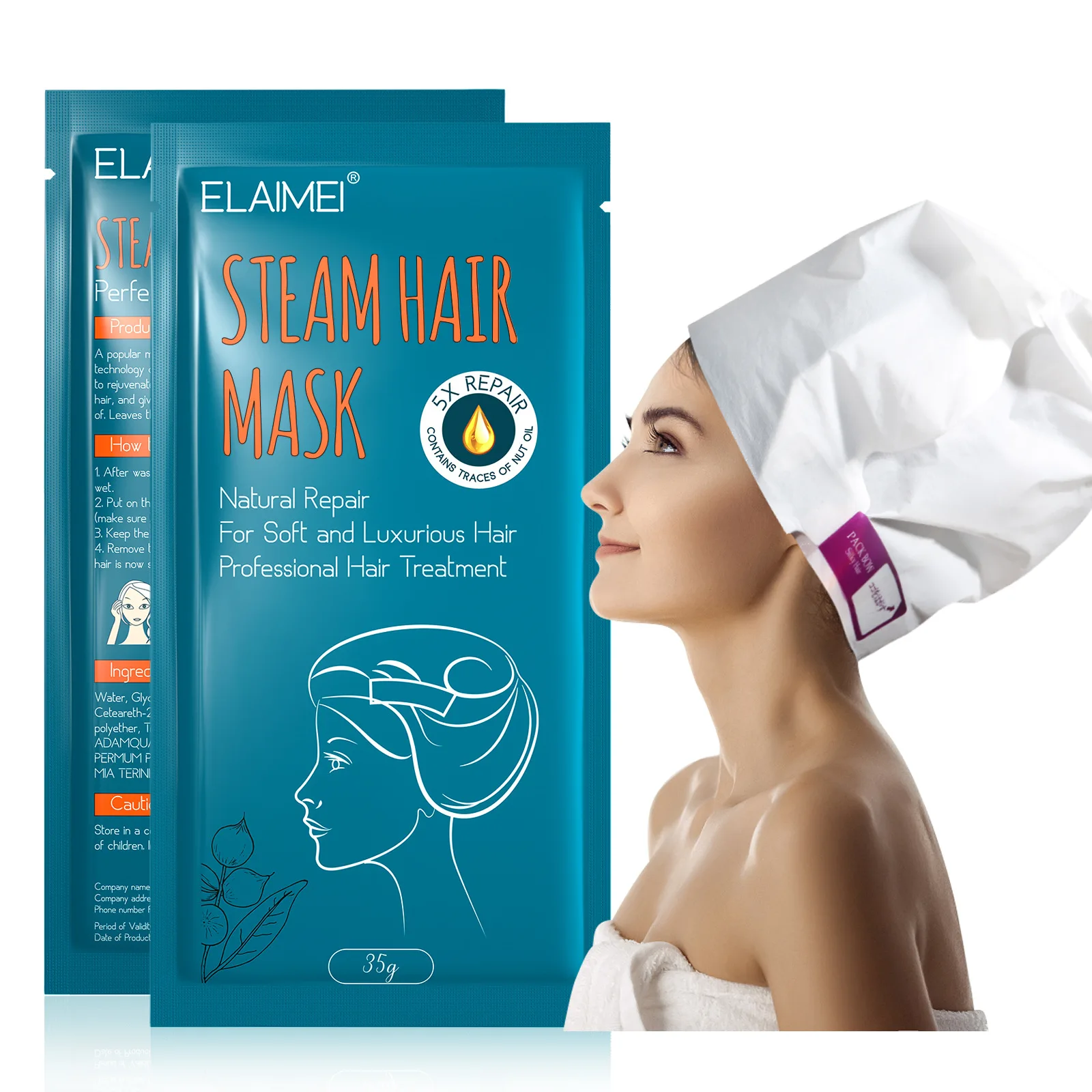 Steam Hair Mask Quick Repair Hair Mask Moisturizing Softens Hair Care Mask Hair Deep Conditioning Treatment Steam Hair Mask Cap
Steam Hair Mask Quick Repair Hair Mask Moisturizing Softens Hair Care Mask Hair Deep Conditioning Treatment Steam Hair Mask Cap