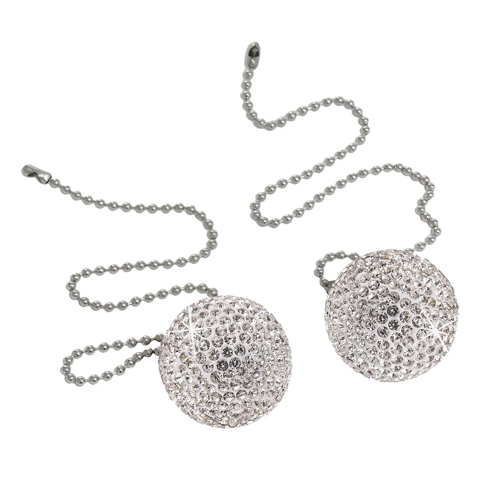 2pcs Diamond-inlaid Lamp Chains Stainless Steel Pendant Light Pull Extender Ceil Fan Beaded Ball Decorative Hardware
2pcs Diamond-inlaid Lamp Chains Stainless Steel Pendant Light Pull Extender Ceil Fan Beaded Ball Decorative Hardware