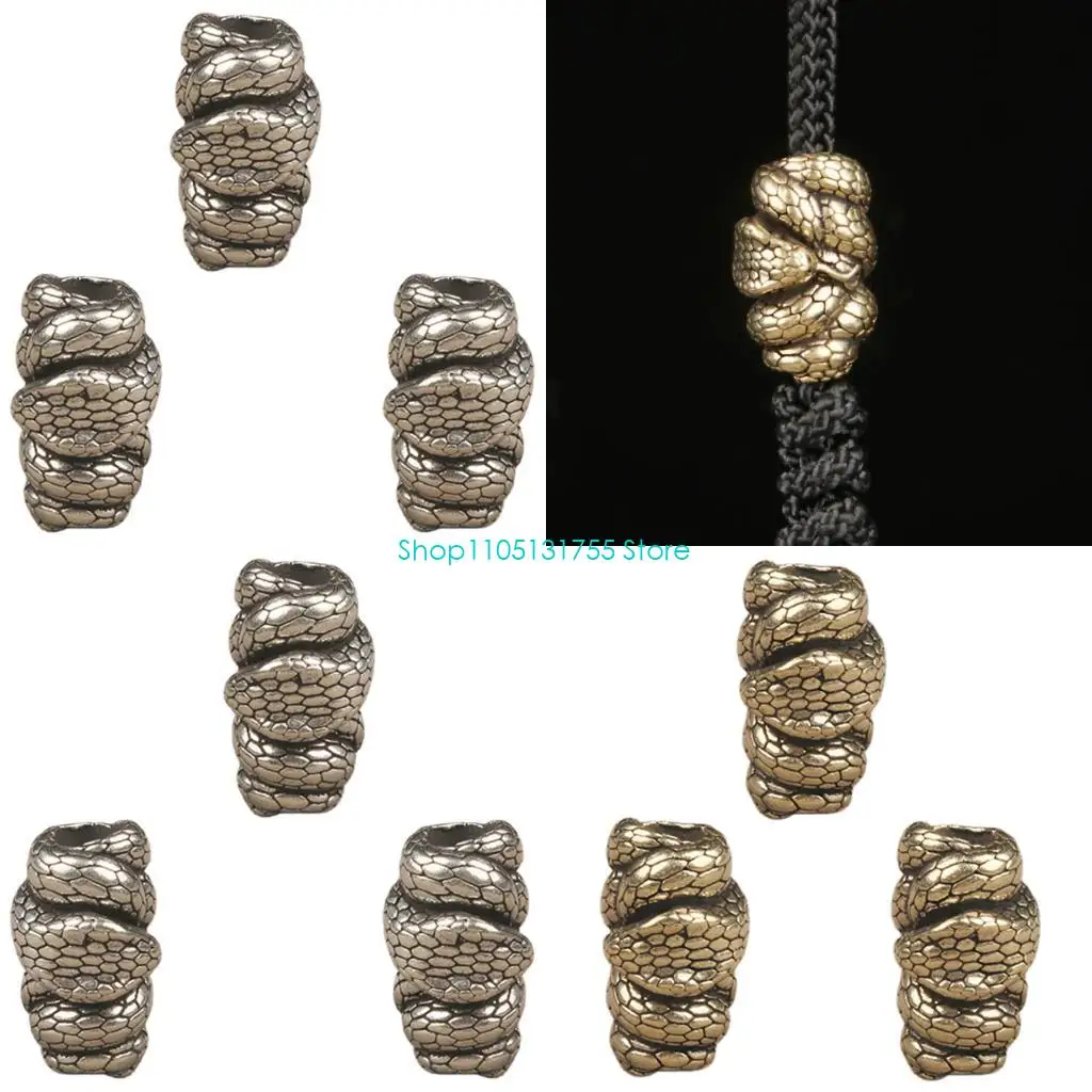 K0EF Cultural Pendants Metal Paracord Snake Charm Decorative Survival Tool
K0EF Cultural Pendants Metal Paracord Snake Charm Decorative Survival Tool